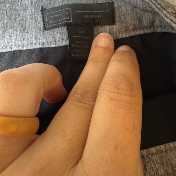 14th & Union Men’s Slim Fit Shorts Gray Size 33 - Picture 4 of 5